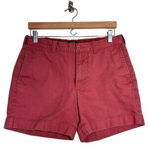 J Crew Shorts Men Size 31W Light Red Flat Front Chino Beach Golf Vacation Summer